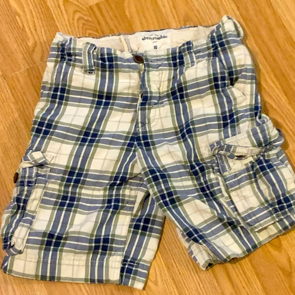 Abercrombie Button-down Plaid Cargo Shorts - Size 10